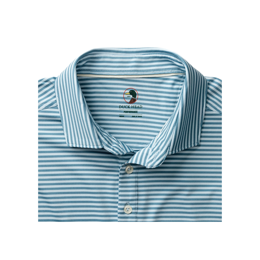 SS Long Drive Performance Polo - Windor - Sunwashed Blue