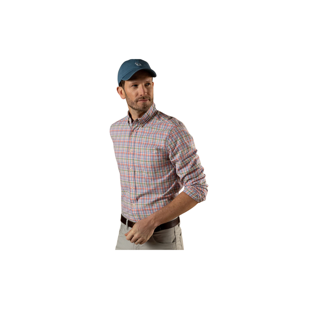 LS Cotton Twill Sport Shirt - Pratt Plaid