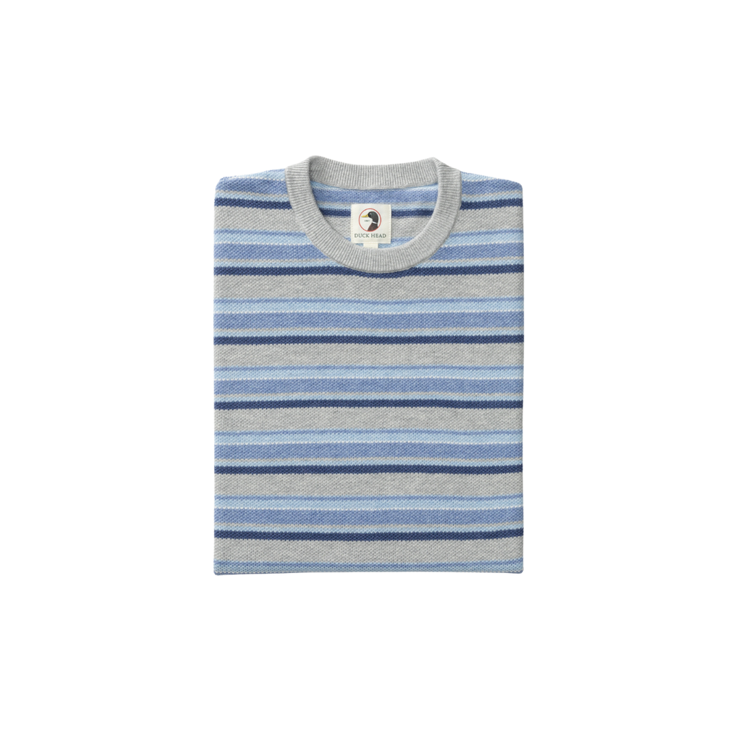 Elmwood Crewneck Stripe Pique Sweater
