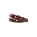 Leather Trim Webbed Belt