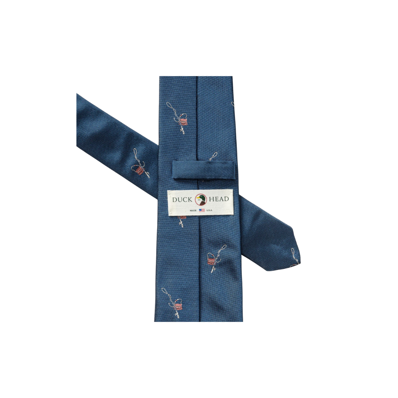 Silk Fishing Motif Tie