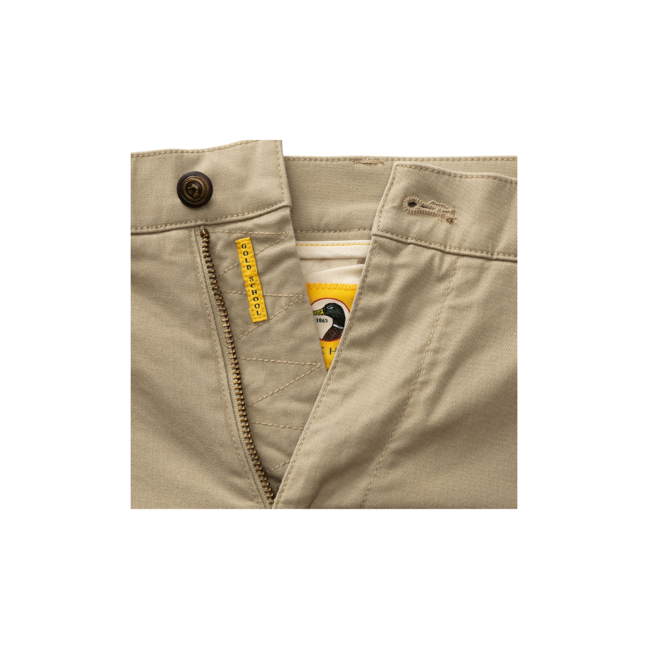 Classic Fit Gold School Chino - Khaki