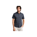 Commuter Seersucker SS Shirt - Navy Chambray