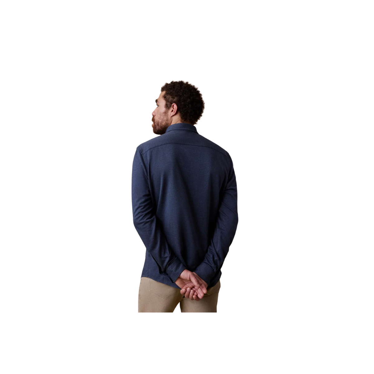 Coastline Knit Shirt - Ocean Heather Twill