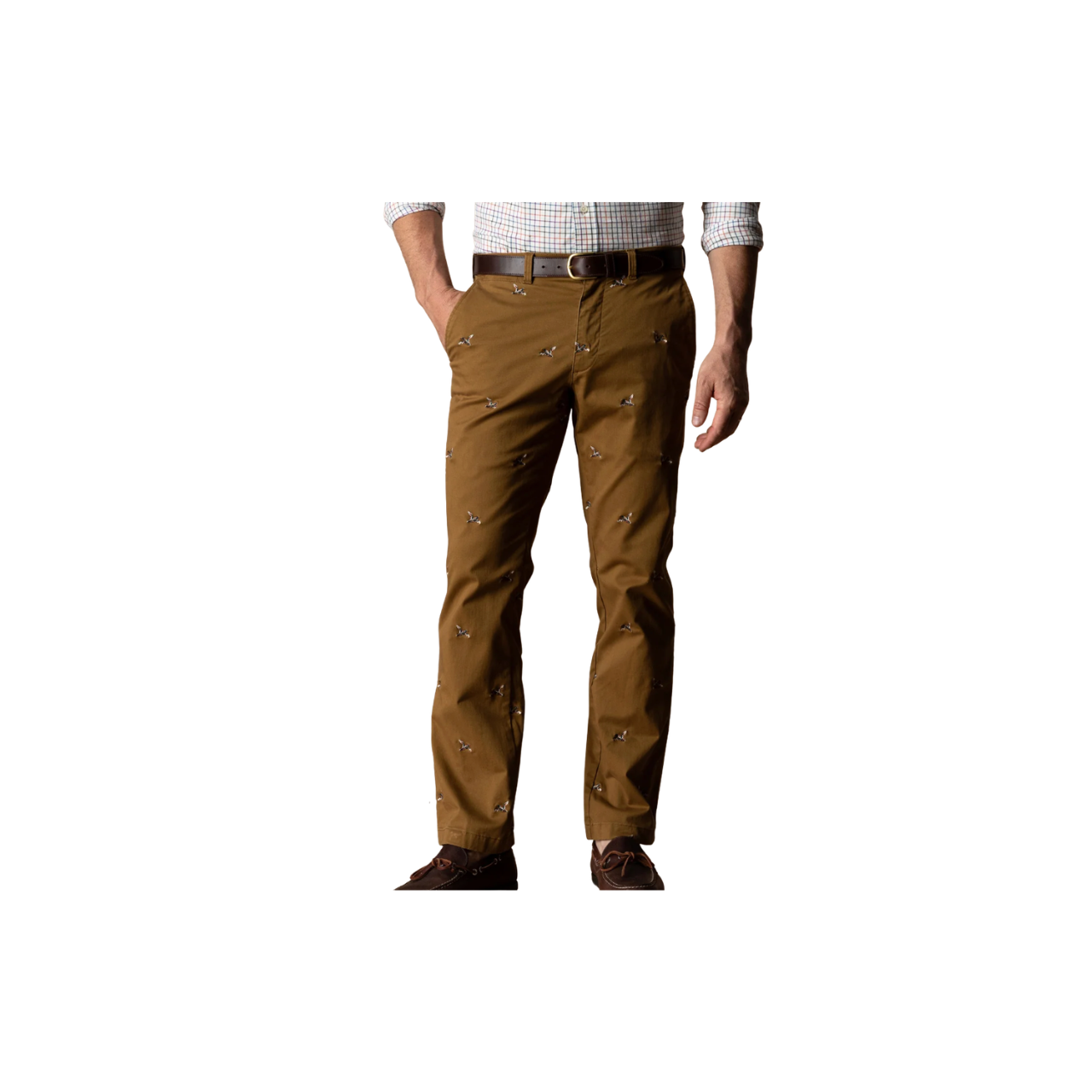 Classic Fit Gold School Chino - Bronze Brown