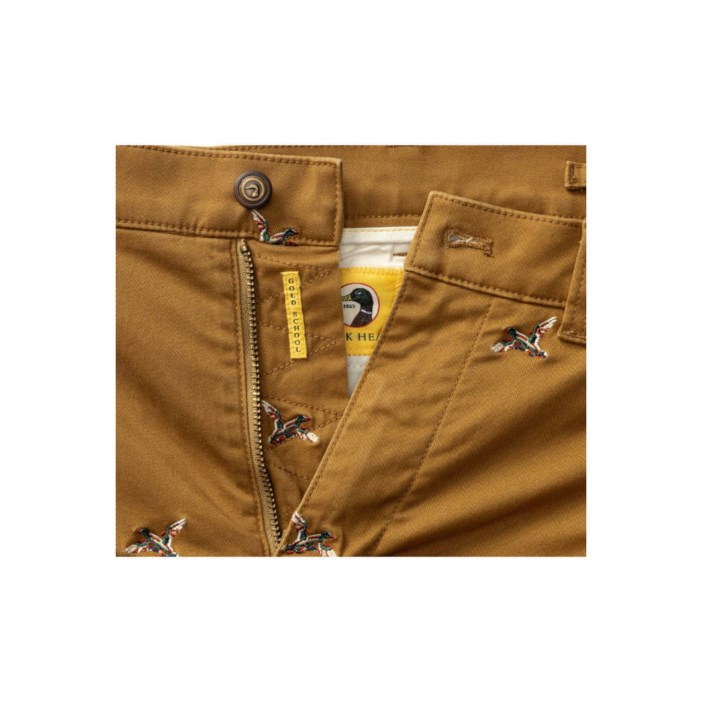 Classic Fit Gold School Chino - Bronze Brown