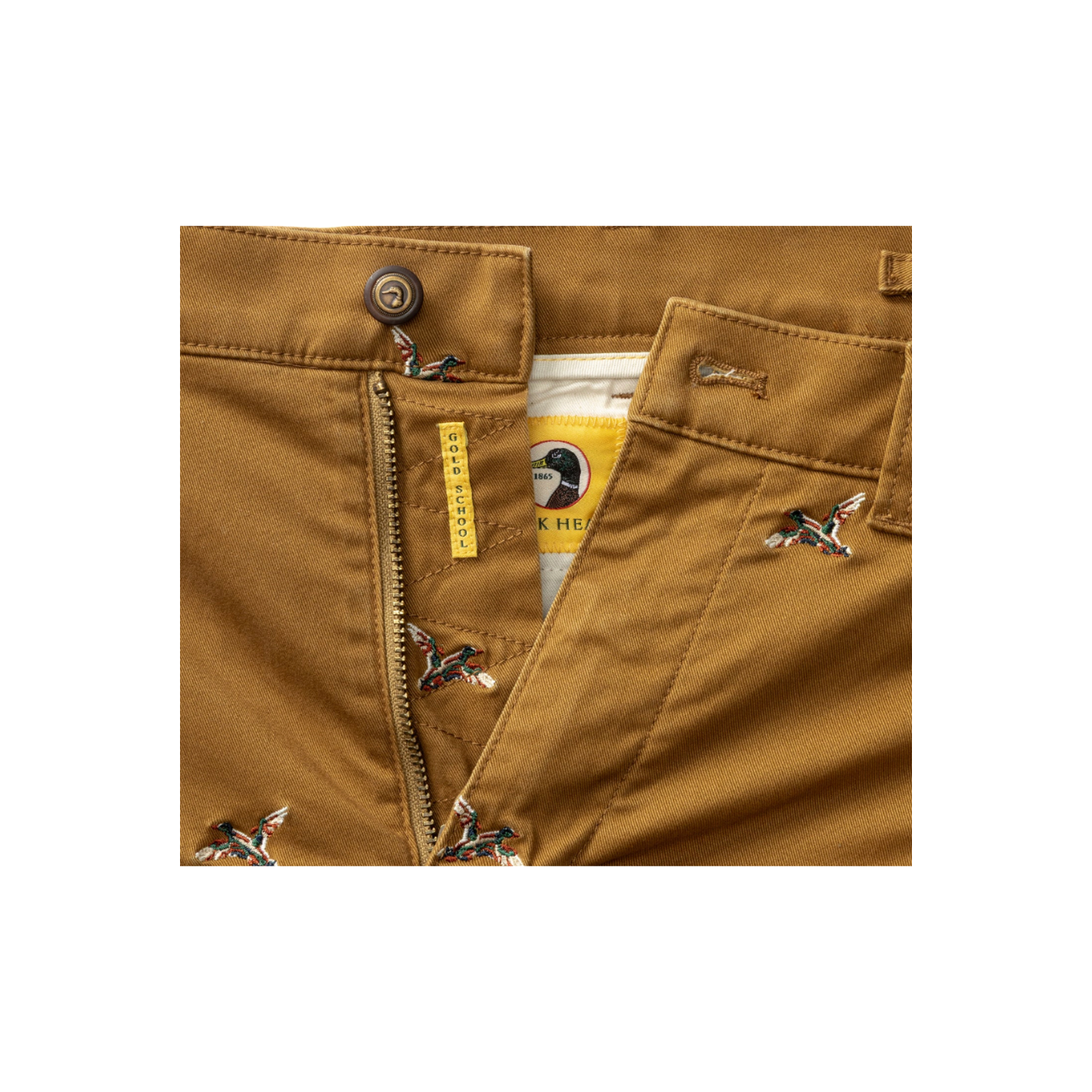Classic Fit Gold School Chino - Bronze Brown