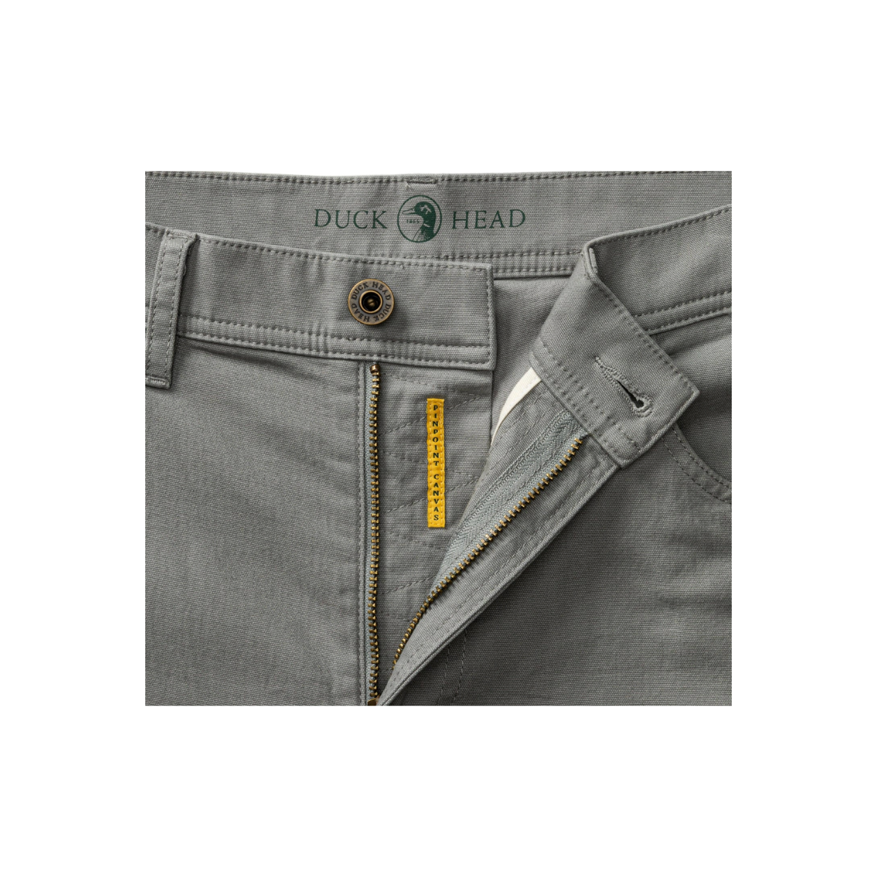 Classic Fit Pinpoint Canvas Five-Pocket Pant - Shadow Grey