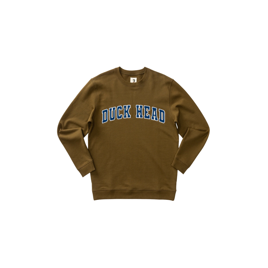 LS Applique Crewneck Sweatshirt - Dark Olive