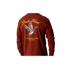 Flying Wood Duck LS T-Shirt - Brandy Brown