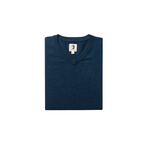 Buckley Merino V-Neck Sweater - Navy Peony Heather
