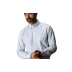 LS Cotton Cashmere Poplin Sport Shirt - Tolliver Plaid - Spruce Mist