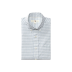 LS Cotton Cashmere Poplin Sport Shirt - Tolliver Plaid - Spruce Mist