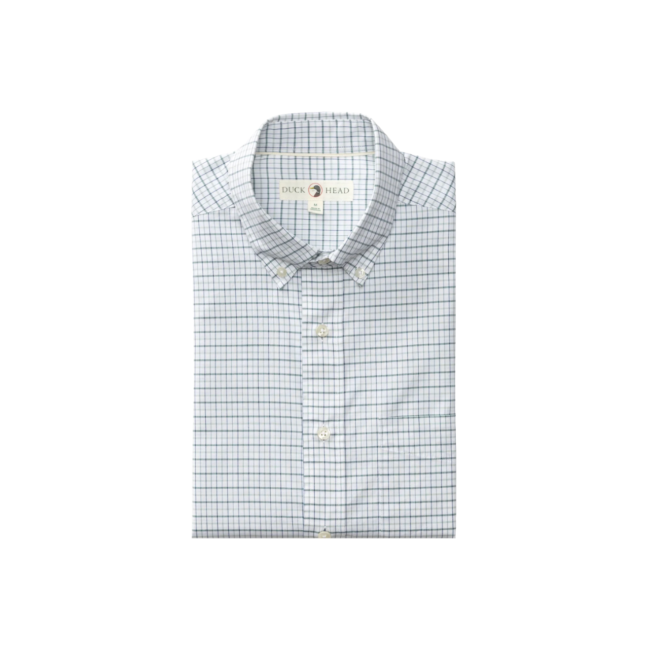 LS Cotton Cashmere Poplin Sport Shirt - Tolliver Plaid - Spruce Mist