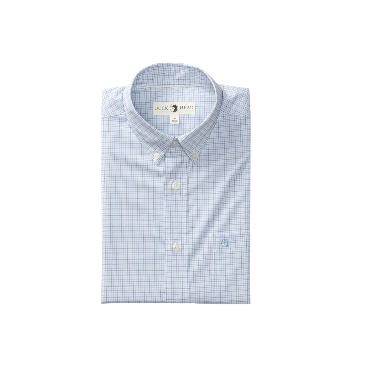 LS Performance Poplin Sport Shirt - Edison Plaid - Midnight Teal