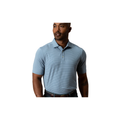 SS Long Drive Performance Polo - Whit Stripe - Windblown Sky