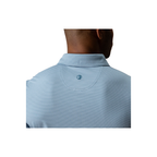 SS Long Drive Performance Polo - Whit Stripe - Windblown Sky