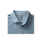 SS Long Drive Performance Polo - Whit Stripe - Windblown Sky