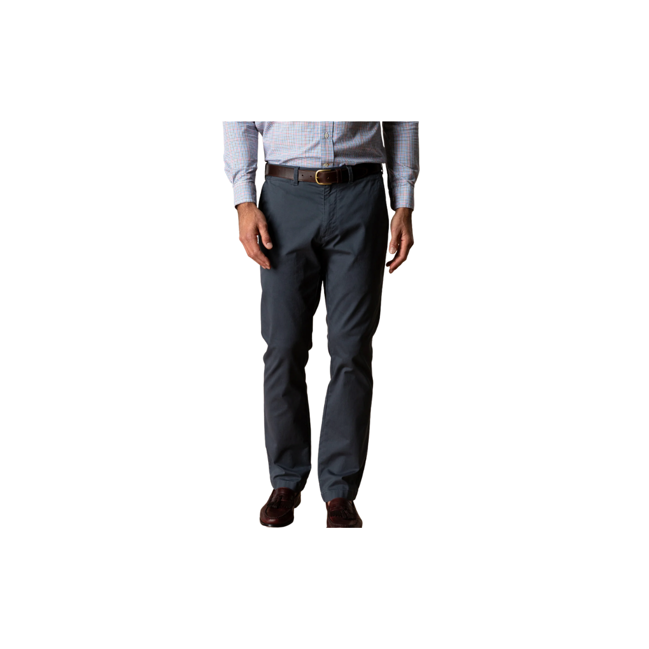 Classic Fit Gold School Chino - Washed Navy