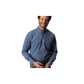 LS Performance Poplin Sport Shirt - Winstead Plaid - Navy Peony