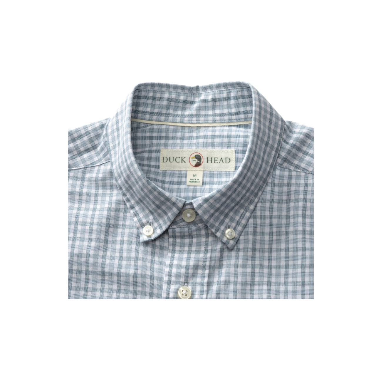 LS Cotton Cashmere Poplin Sport Shirt - Bray Plaid - Windblown Sky