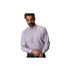 LS Cotton Oxford Sport Shirt - Kline Plaid - Burnt Sienna