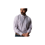LS Cotton Oxford Sport Shirt - Kline Plaid - Burnt Sienna