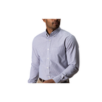LS Cotton Cashmere Poplin Sport Shirt - Baltic Plaid - Lavender Blush