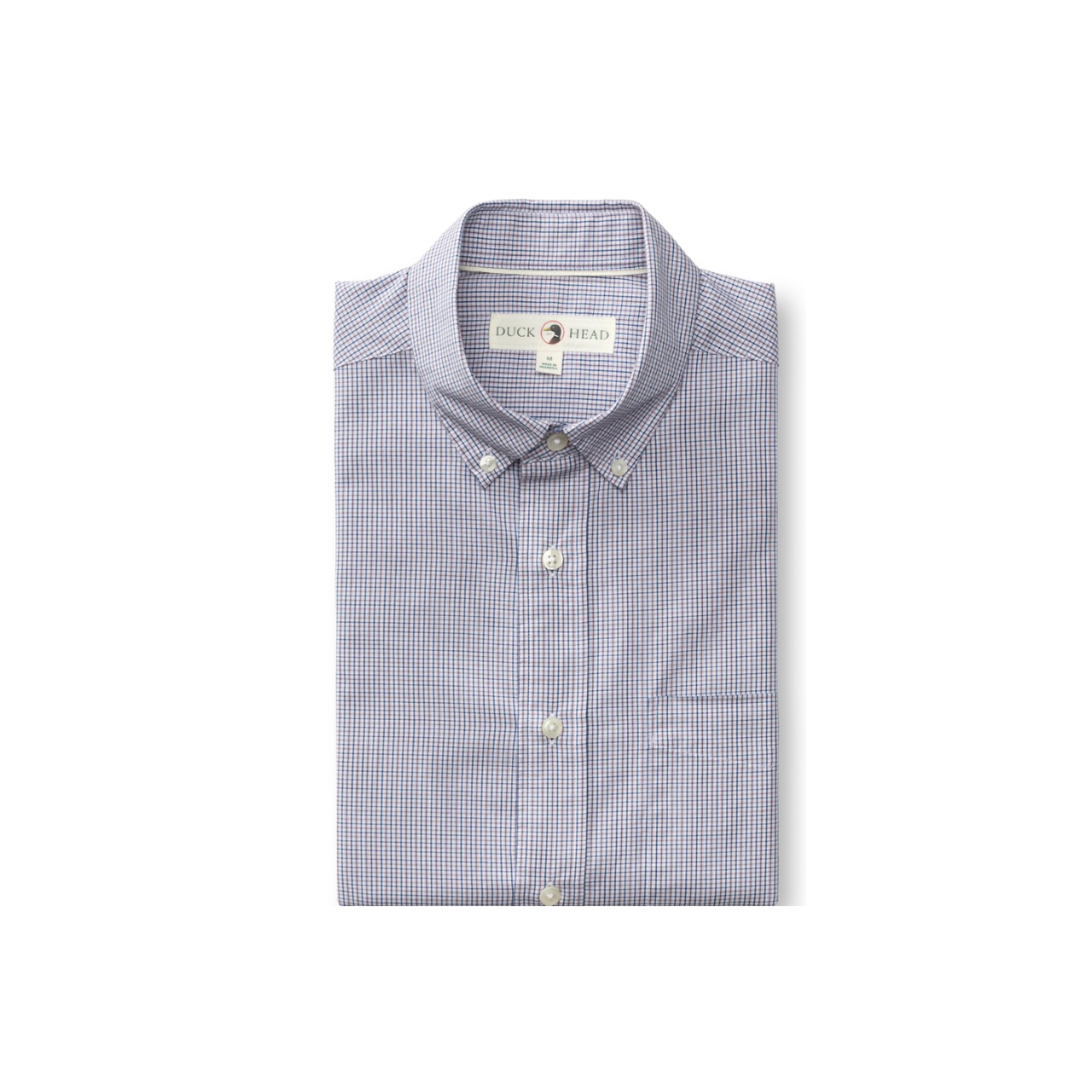 LS Cotton Cashmere Poplin Sport Shirt - Baltic Plaid - Lavender Blush