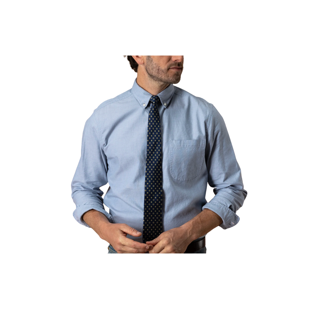 LS Cotton Oxford Sport Shirt - Morris Solid - Windblown Sky