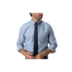 LS Cotton Oxford Sport Shirt - Morris Solid - Windblown Sky