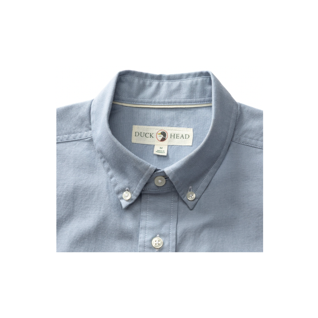 LS Cotton Oxford Sport Shirt - Morris Solid - Windblown Sky