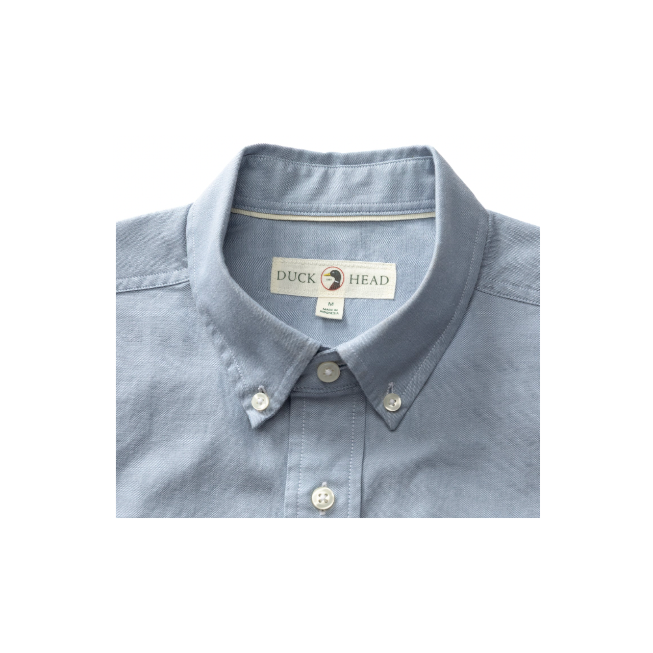 LS Cotton Oxford Sport Shirt - Morris Solid - Windblown Sky