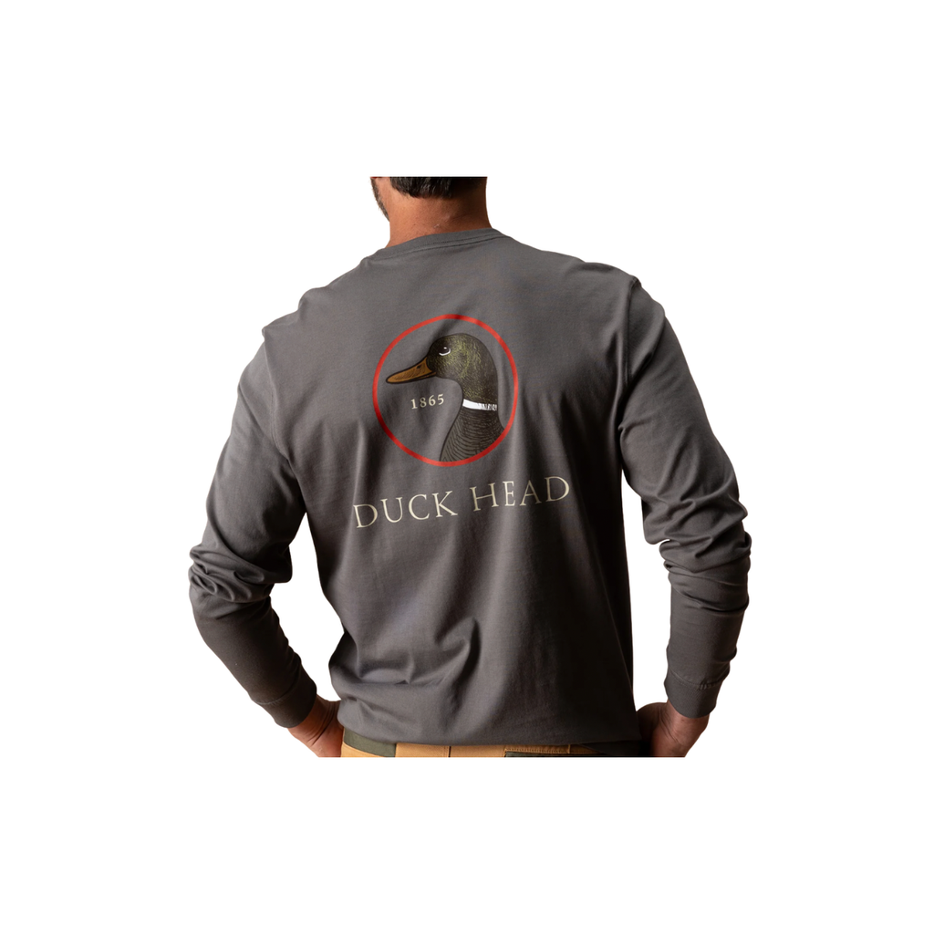 DH Logo LS T-Shirt - Fossil Grey