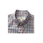 LS Performance Poplin Sport Shirt - Barrett Plaid - Cedarwood Red