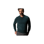 Jonas Merino Polo Sweater - Pine Grove Heather