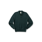 Jonas Merino Polo Sweater - Pine Grove Heather