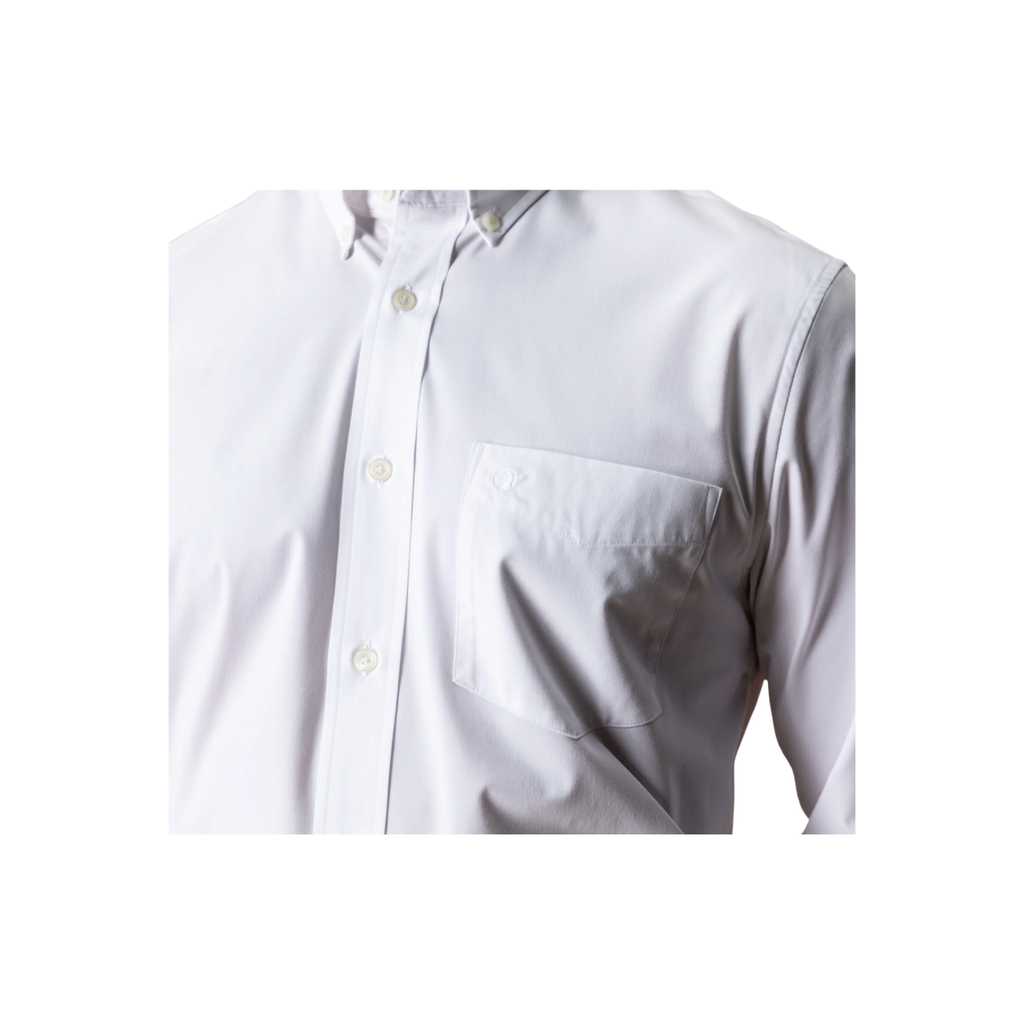 LS Performance Poplin Sport Shirt - Boyce Solid - White