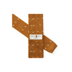 Navy Polka Dot Knit Tie - Spiced Oak