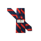 Silk Stripe Tie - Stormy Teal