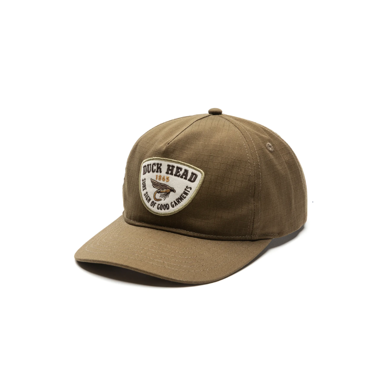 Fly Lure Ripstop Unstructured 5-Panel Hat - Dark Olive