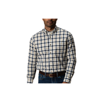 LS Cotton Slub Sport Shirt - Brant Plaid - Deep Navy