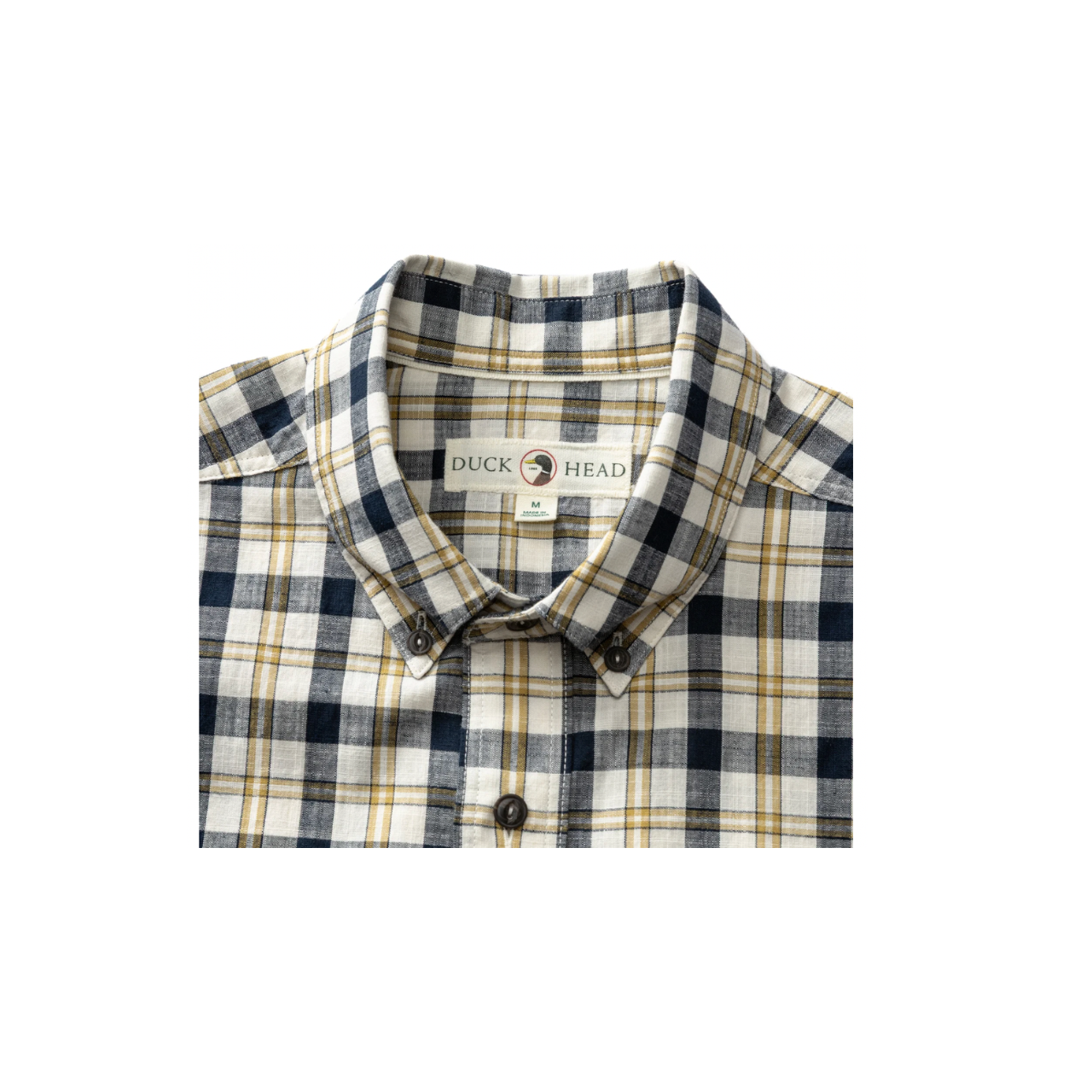 LS Cotton Slub Sport Shirt - Brant Plaid - Deep Navy