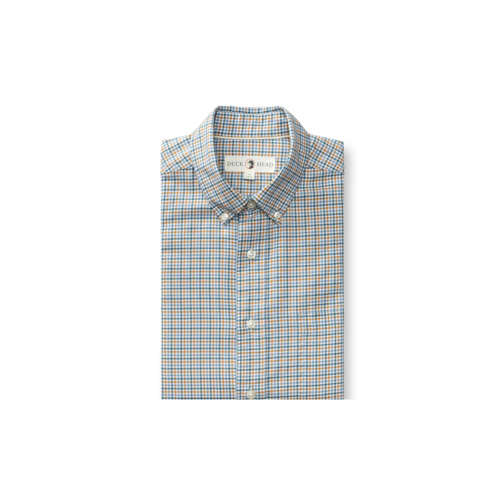 LS Cotton Oxford Sport Shirt - Holling Plaid - Amberwood
