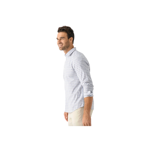 Twill Plaid Hutcheson Sport Shirt - Blue Multi