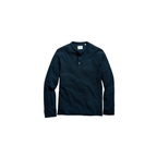 Slub Tuck Henley - Carbon Blue
