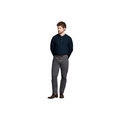 Slub Tuck Henley - Carbon Blue