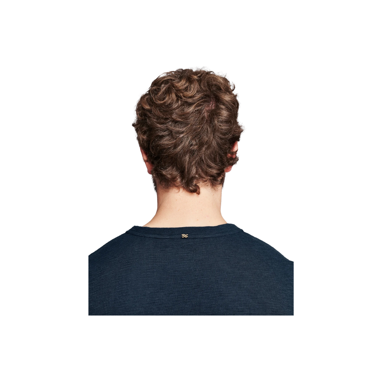 Slub Tuck Henley - Carbon Blue