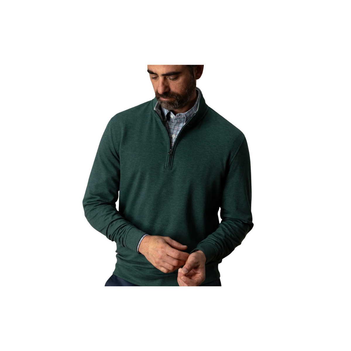 LS Dunmore Performance 1/4 Zip Pullover - Pine Grove Heather