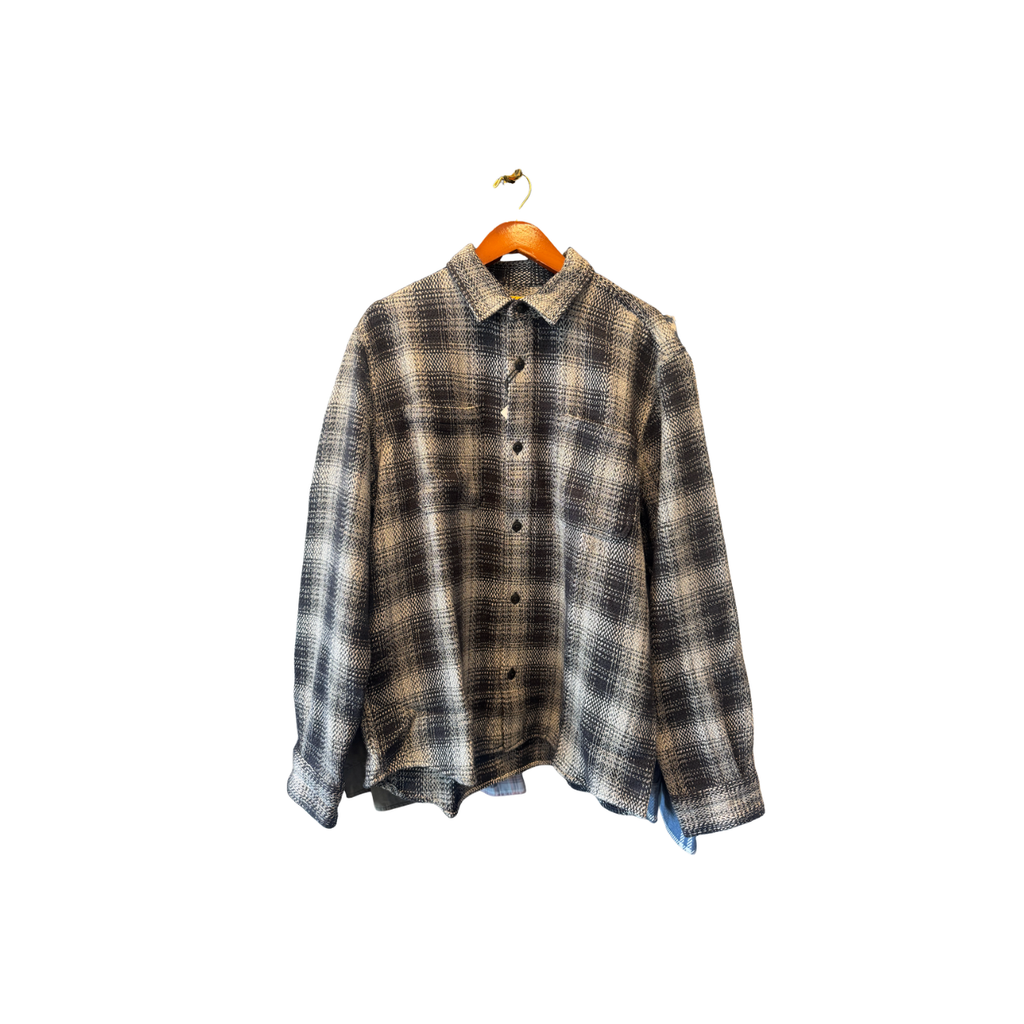 No 111 Round Tail Oliver Shirt - Black/White Check